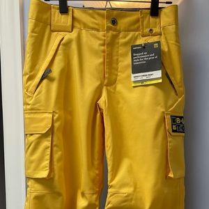 Boys New w/Tags Burton Exile Snowboard Cargo Pant Med Husky Room to Grow feature